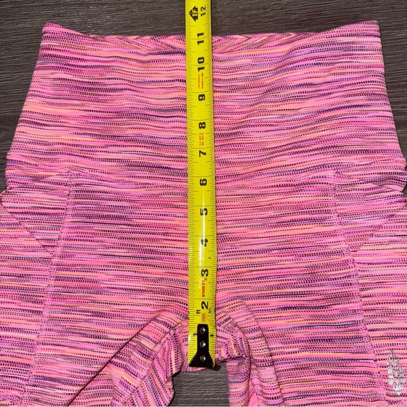 Free People‎ Movement Legging High-Rise Roll Out Pink Space Dye Pockets Small - Picture 9 of 10